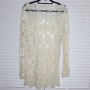 PacSun Dresses - NWOT PacSun Black Poppy Crochet Tunic Dress PacSun Dresses - NWOT PacSun Black Poppy Crochet Tunic Dress