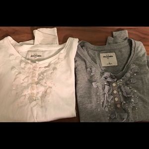 Long sleeved Abercrombie &Fitch girls shirts