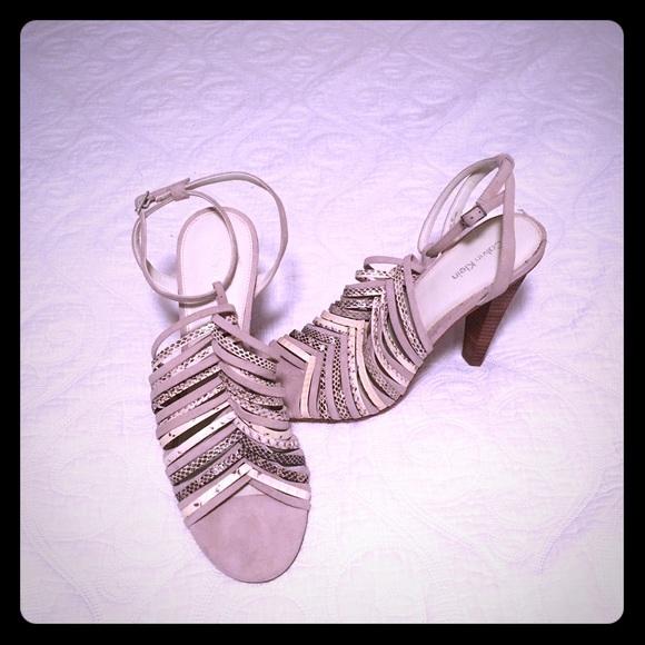 Calvin Klein suede heels