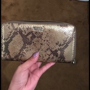 Kate spade gold wallet