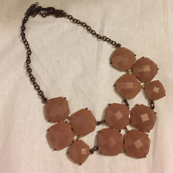 Blush and gold necklace
