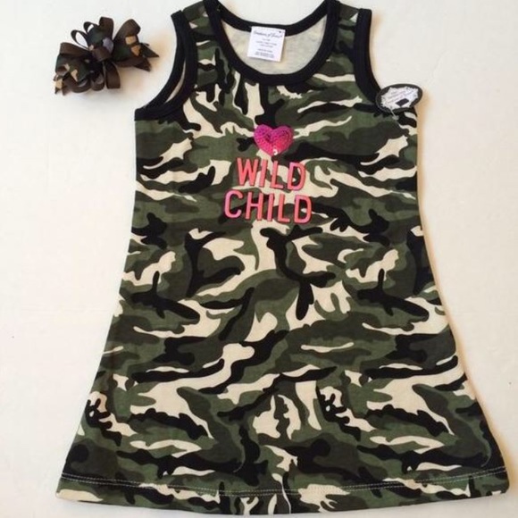 NWT "Wild Child" Camo Dress