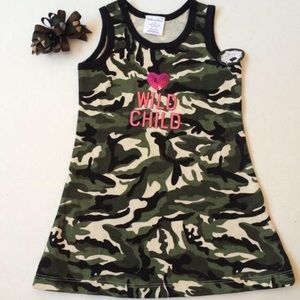 NWT "Wild Child" Camo Dress