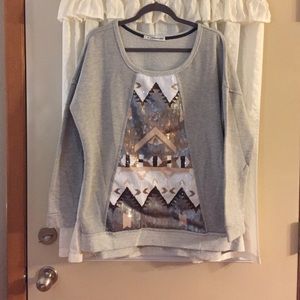Sequined Sweatshirt by Maurices