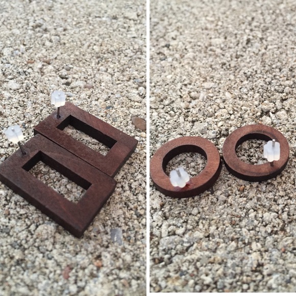 Wooden Earrings - Picture 4 of 4