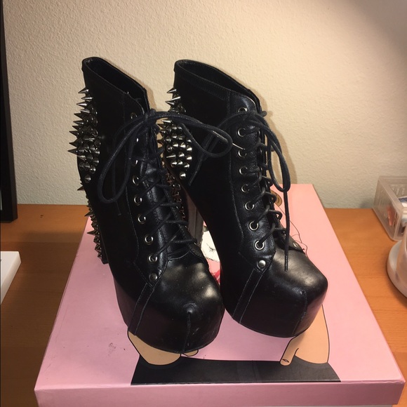 Jeffrey Campbell Lita Spiked Platform Boots
