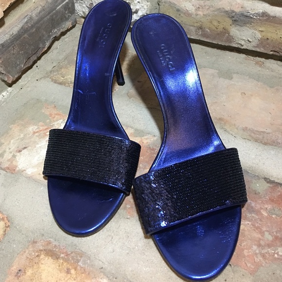 royal blue gucci slides