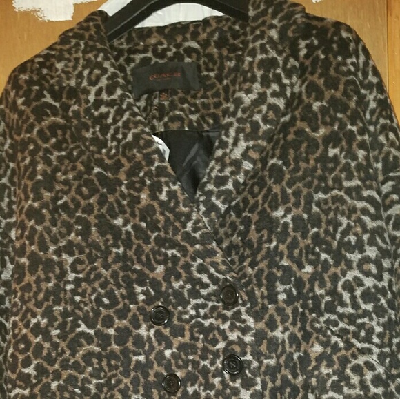 COACH  Wool Dble Breasted Coat *AUTHENTIC*