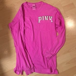 VS PINK, long sleeve shirt. With logos