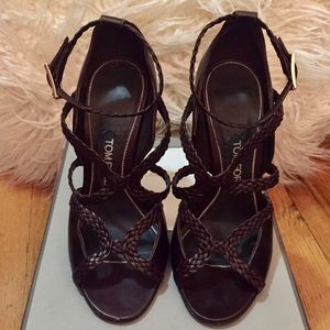 Tom Ford Brown Leather Sandals Size 37