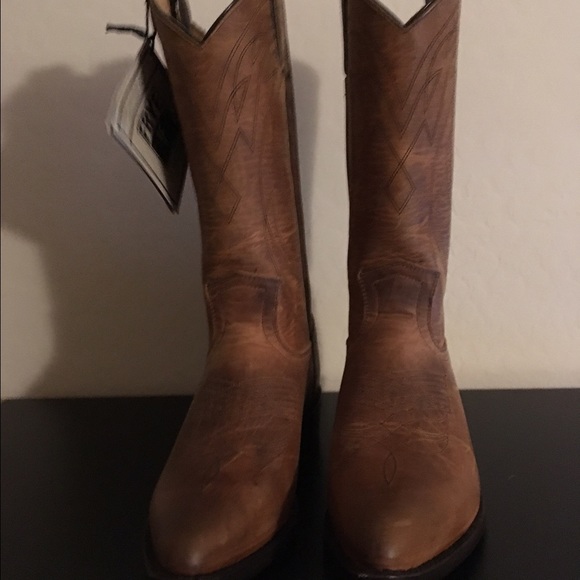 Frye Billy pull up western cowboy boots Nwt 7 - Picture 2 of 4