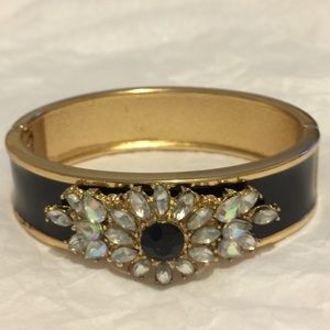 Costume Jewelry - black & gold with crystals