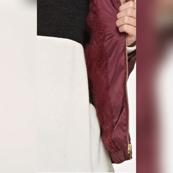 Holiday Sale🎀Wine Color Quilted Jacket - Picture 4 of 4