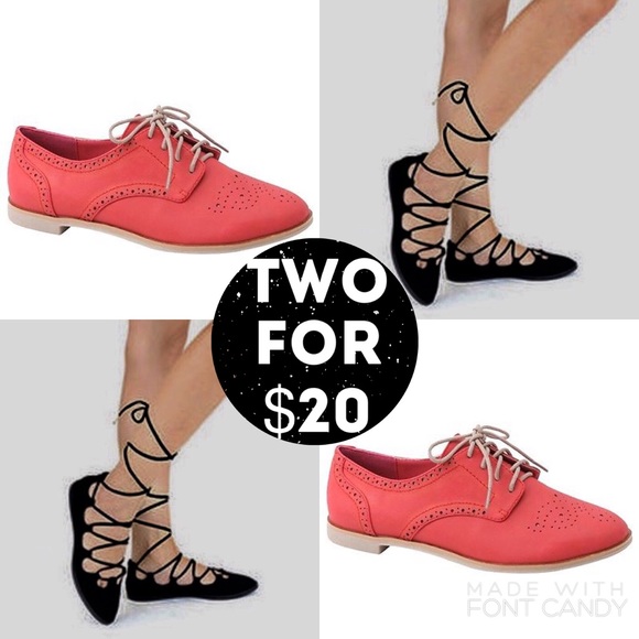 Two Pairs Of Flats For $20 - Picture 1 of 4