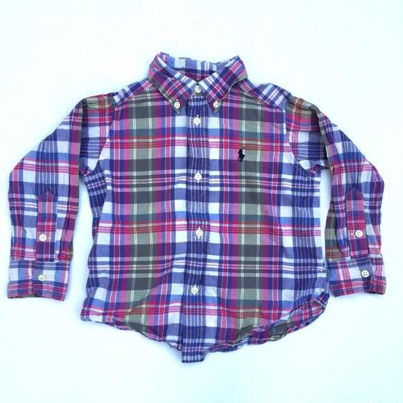 Ralph Lauren Plaid Long Sleeve Button Up
