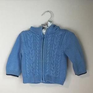 Baby Gap Blue Hooded Sweater Jacket