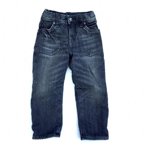 Baby Gap Black Faded Jeans with Fleece Lining