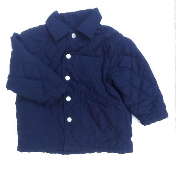 Kenneth Cole Reaction Navy Quilted Coat