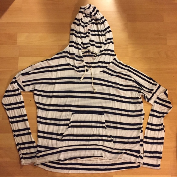 Brandy Melville Striped Hoodie