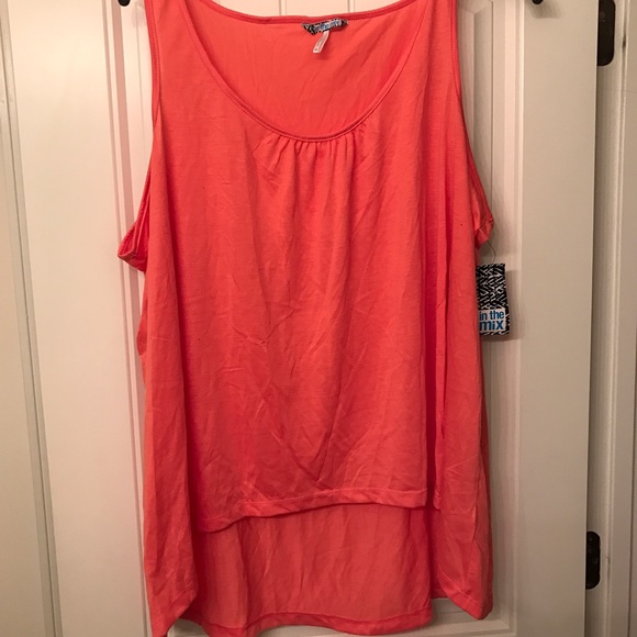 Orange High Low tank