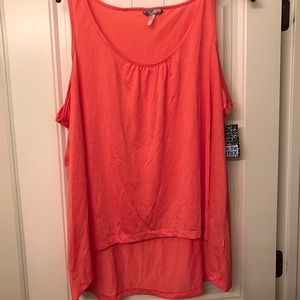 Orange High Low tank