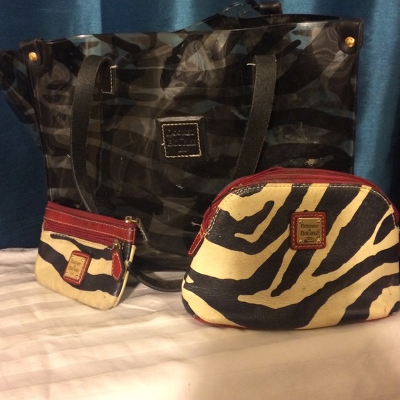 Dooney & Bourke purse, makeup bag , coin purse