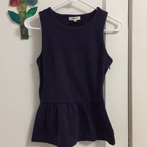 Madewell peplum top small