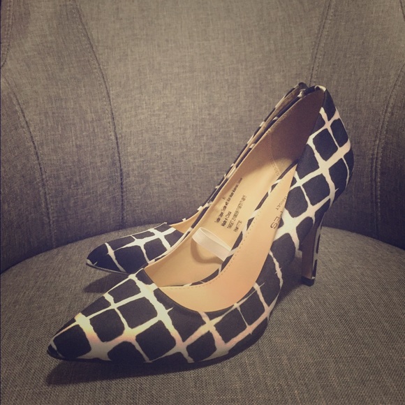 Adam Lippes For Target black and white heels