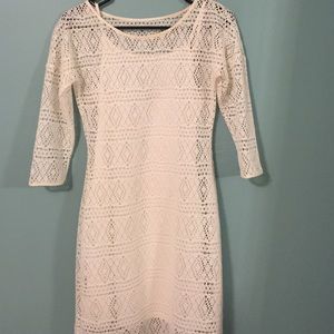 White Lace Dress From Express