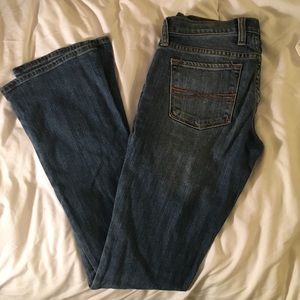 Boot cut light wash jeans