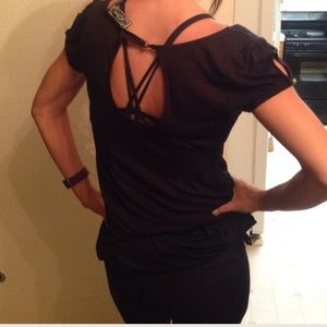 Womens Open back sexy guess top sz sm/med