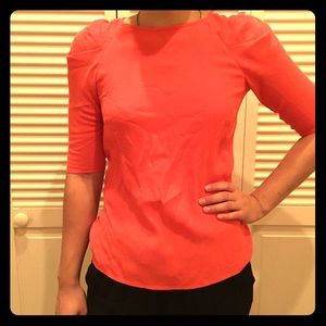 A pink mid sleeve shirt