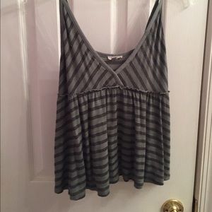 Moss striped ecote tank top