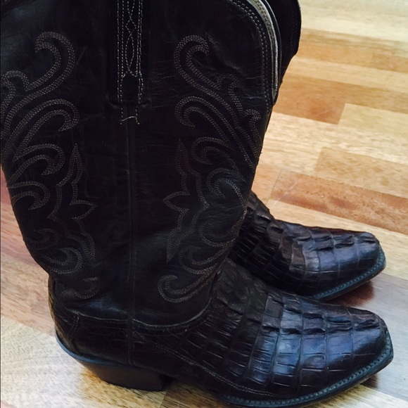 Lucchese brown Size 9.5 cowboy boots LANA - Picture 2 of 4