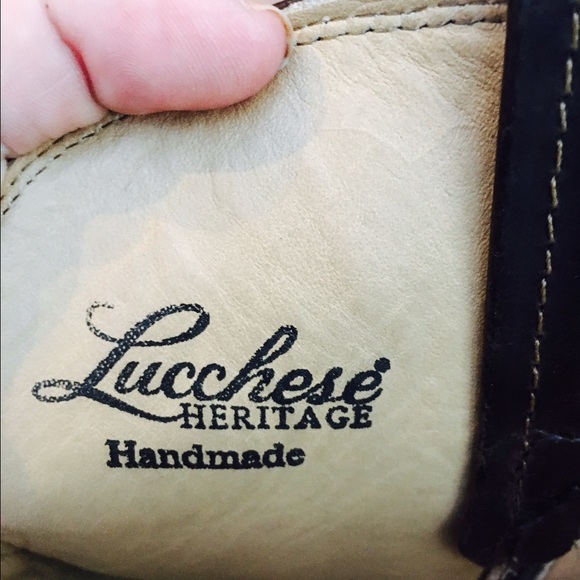 Lucchese brown Size 9.5 cowboy boots LANA - Picture 4 of 4