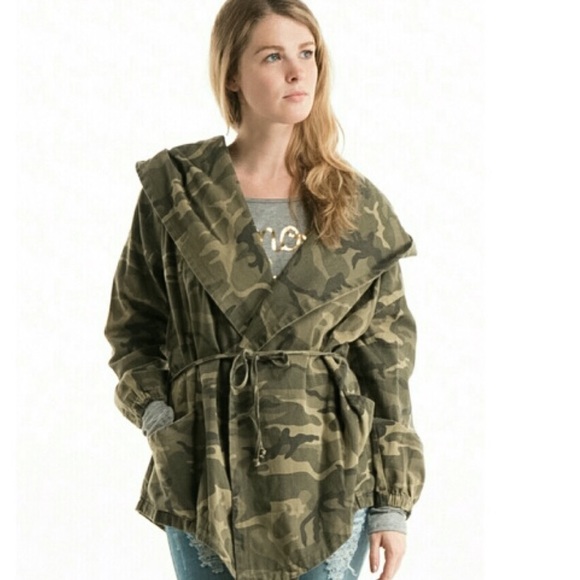 NEW Garment Washed Military Jacket 1 SM LEFT CHEAP