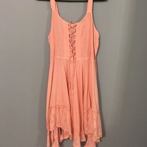 Peach Boho Dress