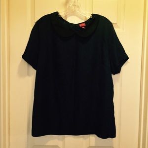 Navy and Black Target / Merona Blouse, XXL