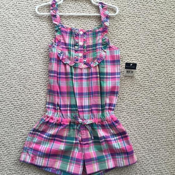 Ralph Lauren plaid romper-NwT