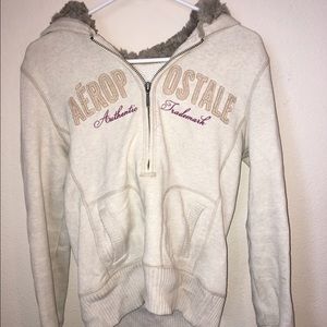 AEROPOSTALE HALF ZIP HOODIE