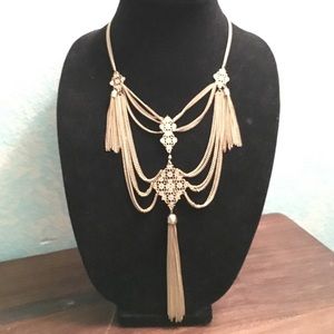 Gold Tassel Necklace