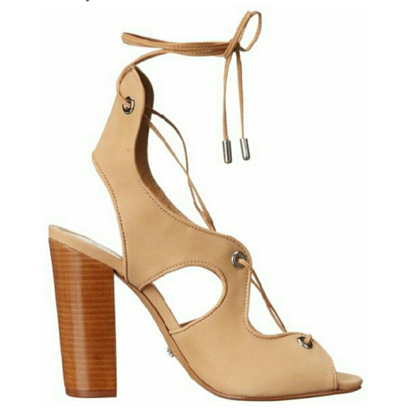 SCHUTZ Shoes - NEW- Schutz Nubuck Ankle Wrap Heels