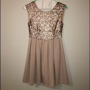 Gold sequin dress - YA Los Angeles