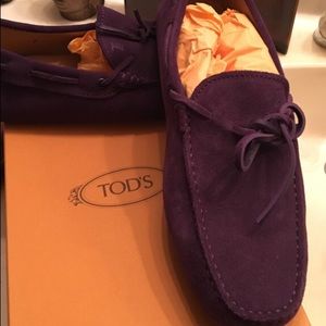 Tods suede Gamino loafers
