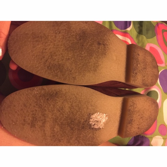 Men's wine color oxfords - Picture 3 of 4