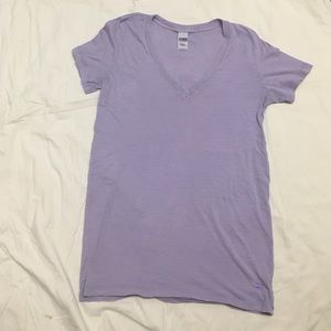 Solid purple V neck
