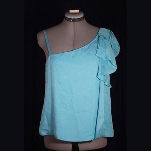 NWT Red Valentino Bow Shoulder Ruffle Tank Top, 6