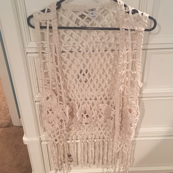 Super cute cream colored vest