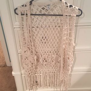 Super cute cream colored vest