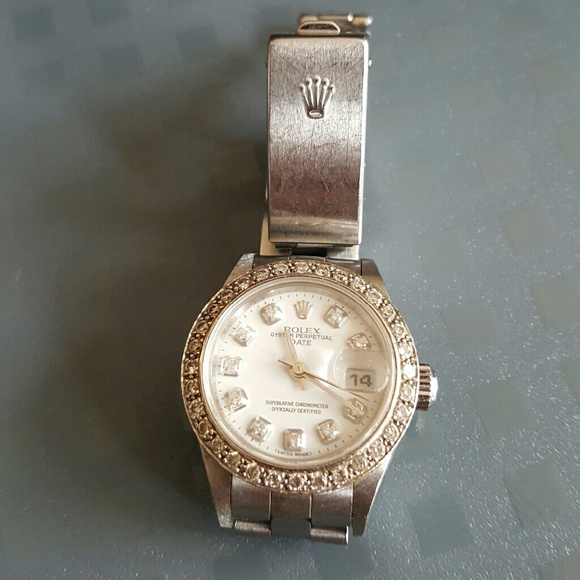 💥SALE💥AUTHENTIC WOMANS ROLEX DIAMOND WATCH